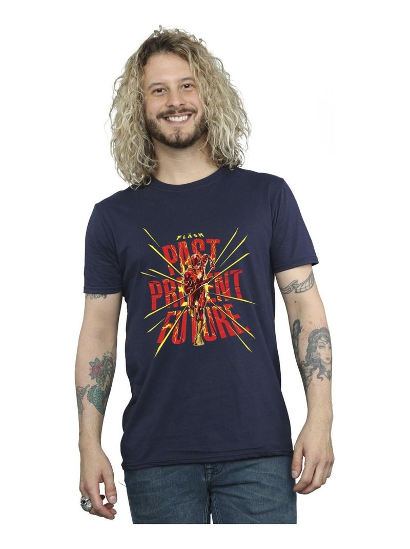 DC Comics - T-shirt PAST PRESENT FUTURE Bleu marine - Kiabi
