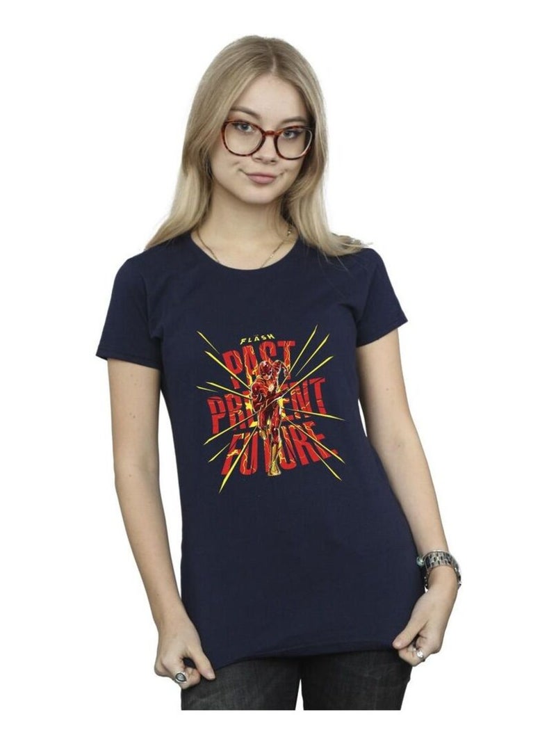 DC Comics - T-shirt PAST PRESENT FUTURE Bleu marine - Kiabi