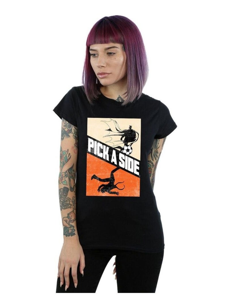 DC Comics - T-shirt PICK A SIDE Noir - Kiabi
