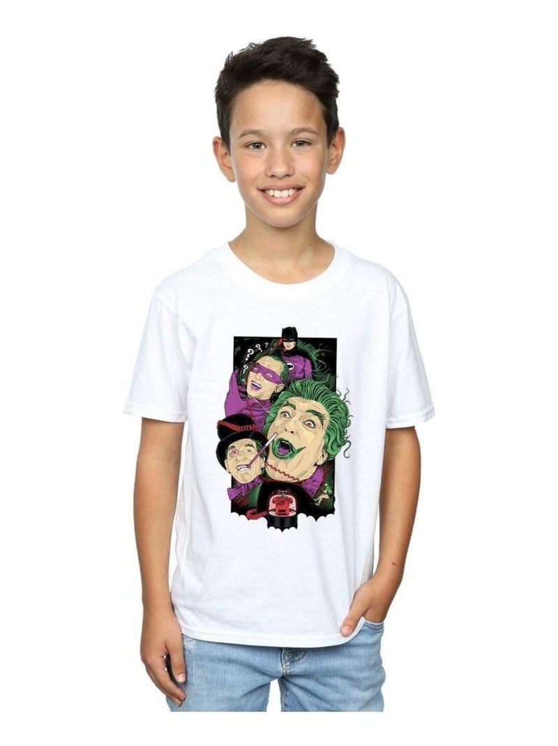 DC Comics - T-shirt ROGUES GALLERY Blanc - Kiabi