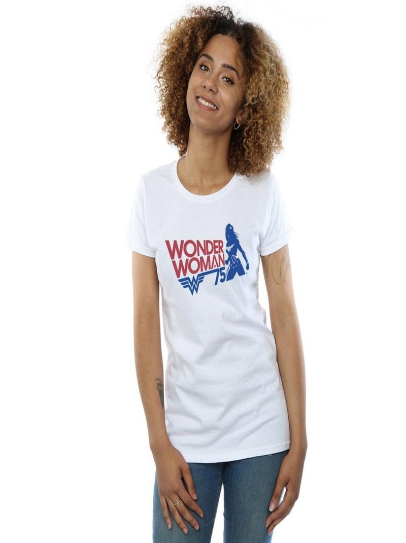 DC Comics - T-shirt SEVENTY FIVE Blanc - Kiabi