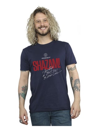 DC Comics - T-shirt SHAZAM FURY OF THE GODS SUPER HERO CHECKLIST
