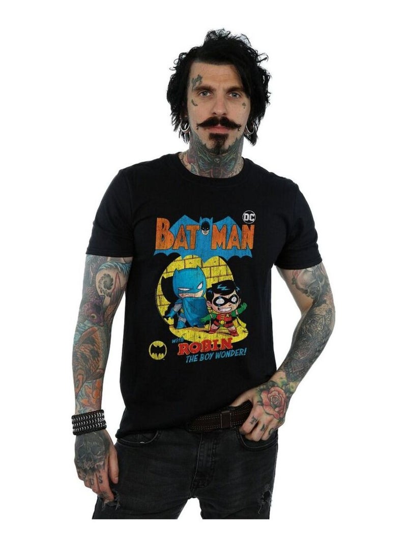 DC Comics - T-shirt SLà-HautER FRIENDS THE BOY WONDER Noir - Kiabi