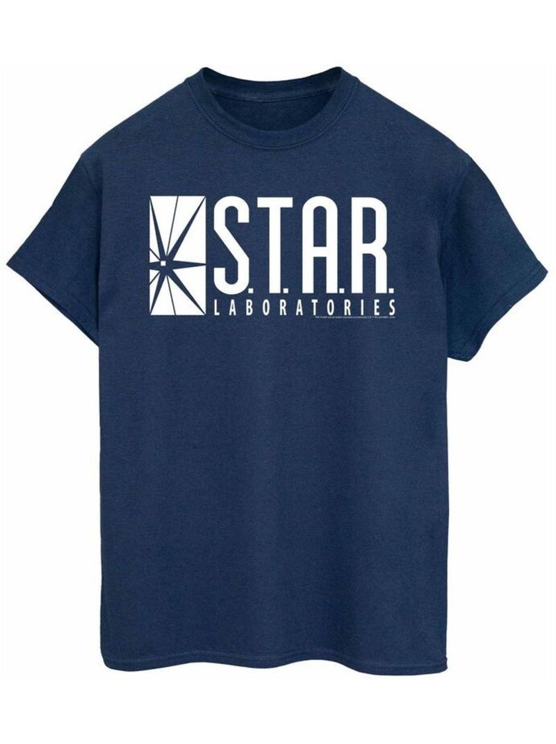DC Comics - T-shirt STAR LABS Bleu marine - Kiabi