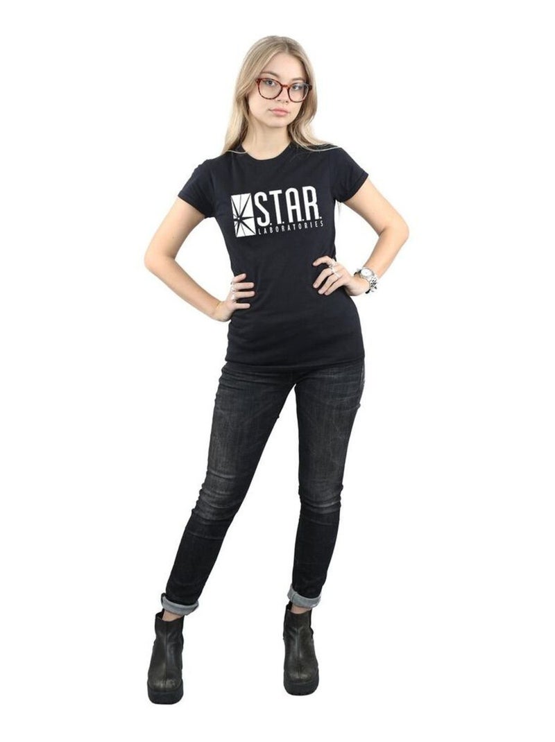 DC Comics - T-shirt STAR LABS Noir - Kiabi