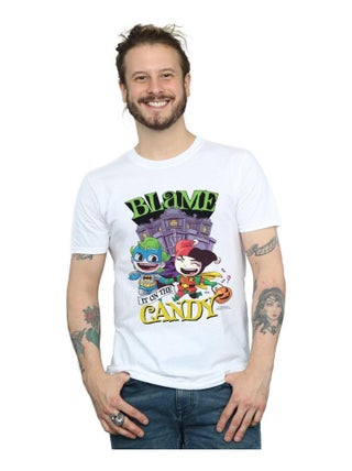 DC Comics - T-shirt SUPER FRIENDS BLAME IT ON THE CANDY