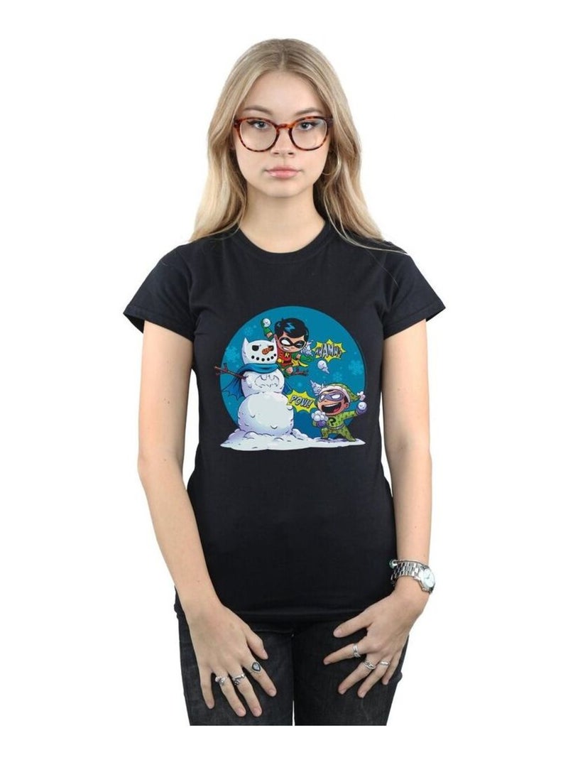 DC Comics - T-shirt SUPER FRIENDS CHILLIN LIKE A VILLAIN Noir - Kiabi