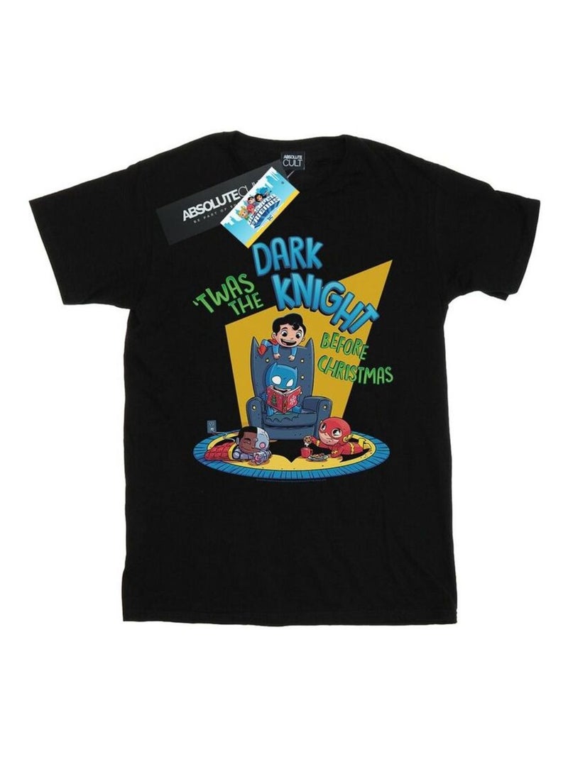 DC Comics - T-shirt SUPER FRIENDS DARK KNIGHT BEFORE CHRISTMAS Noir - Kiabi