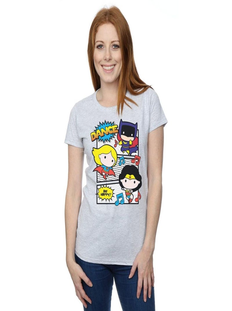 DC Comics - T-shirt SUPER FRIENDS Gris chiné - Kiabi