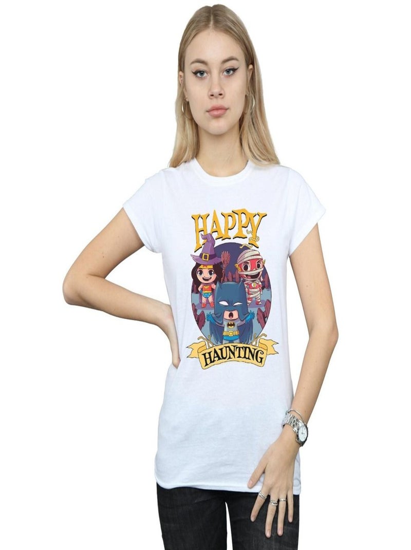 DC Comics - T-shirt SUPER FRIENDS HAPPY HAUNTING Blanc - Kiabi