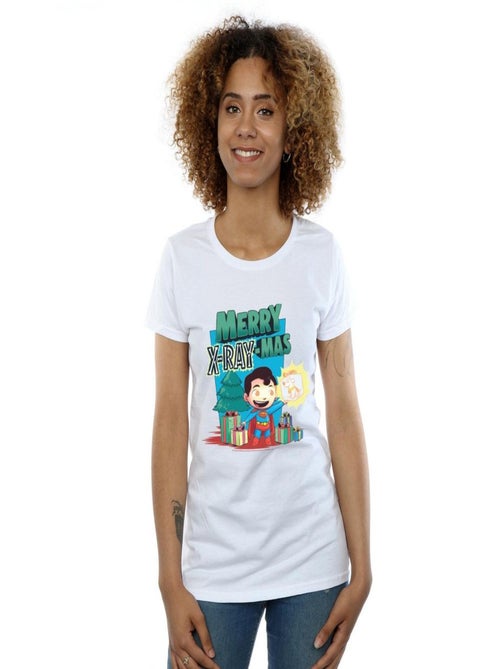 DC Comics - T-shirt SUPER FRIENDS MERRY X-RAYMAS - Kiabi