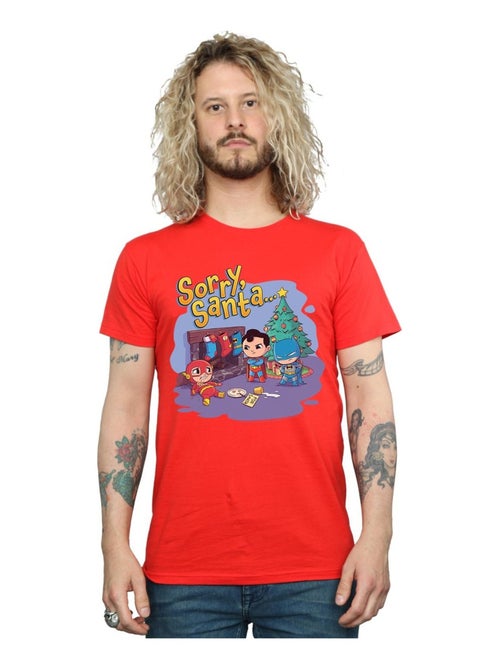 DC Comics - T-shirt SUPER FRIENDS SORRY SANTA - Kiabi