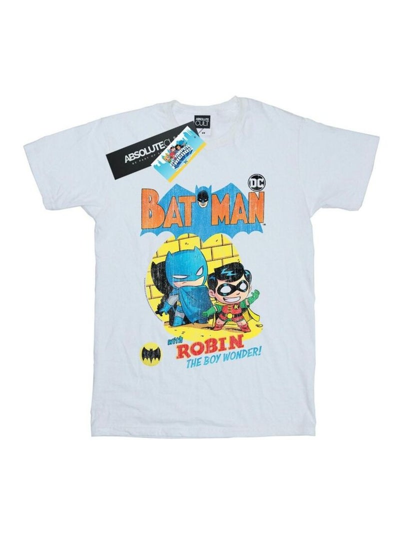 DC Comics - T-shirt SUPER FRIENDS THE BOY WONDER Blanc - Kiabi