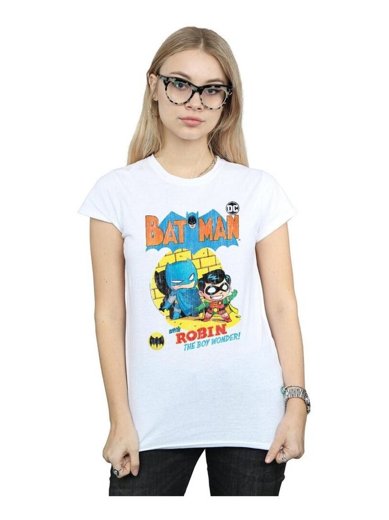 DC Comics - T-shirt SUPER FRIENDS THE BOY WONDER Blanc - Kiabi