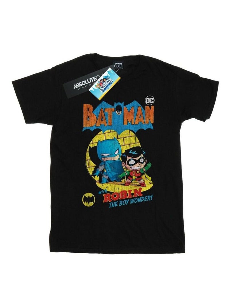 DC Comics - T-shirt SUPER FRIENDS THE BOY WONDER Noir - Kiabi