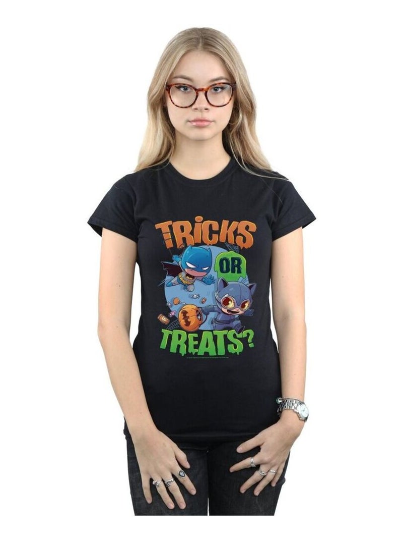 DC Comics - T-shirt SUPER FRIENDS TRICKS OR TREATS Noir - Kiabi