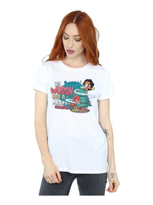 DC Comics - T-shirt SUPER FRIENDS WE WHOOSH YOU A MERRY CHRISTMAS - Kiabi