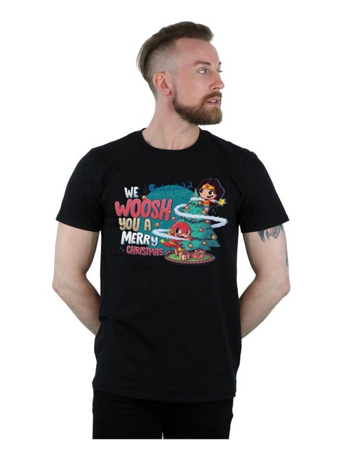 DC Comics - T-shirt SUPER FRIENDS WE WHOOSH YOU A MERRY CHRISTMAS - Kiabi