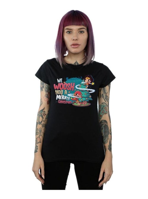 DC Comics - T-shirt SUPER FRIENDS WE WHOOSH YOU A MERRY CHRISTMAS - Kiabi