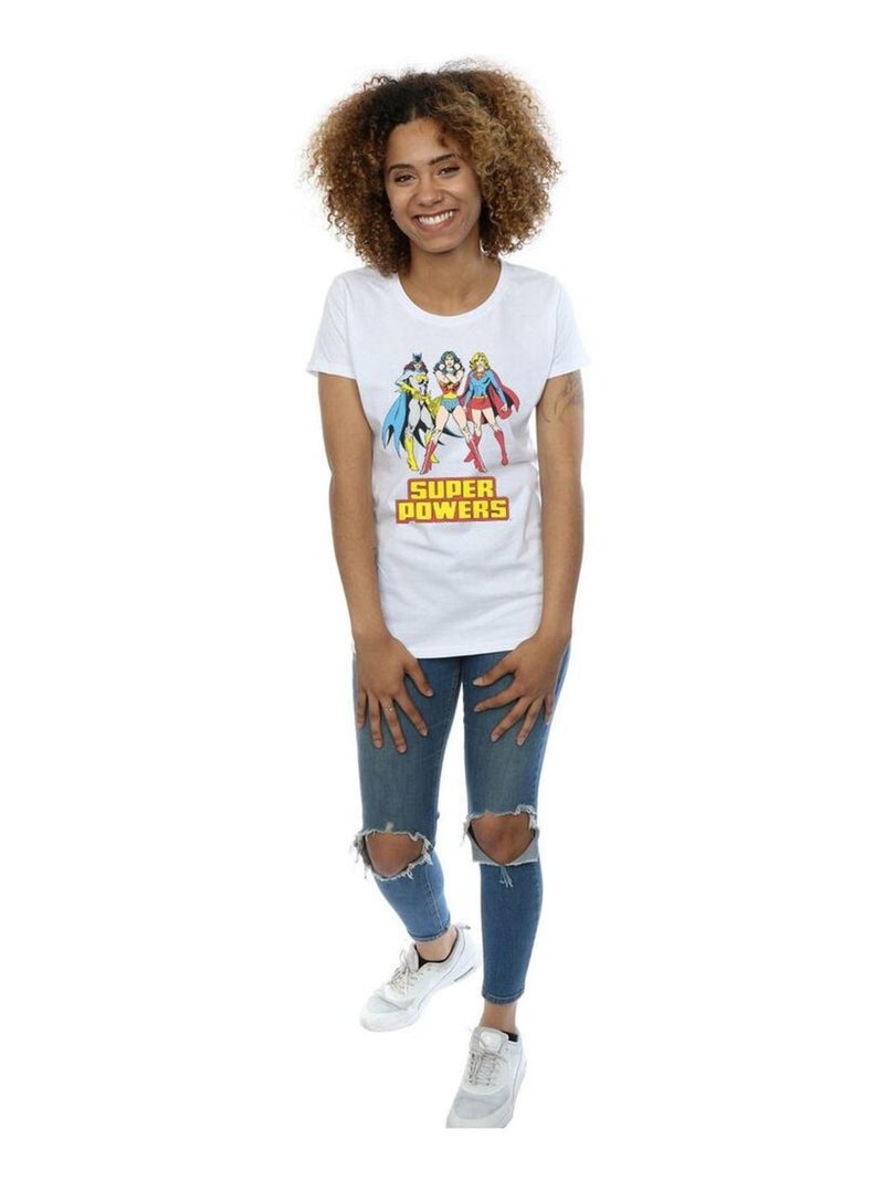 DC Comics - T-shirt SUPER POWER Blanc - Kiabi