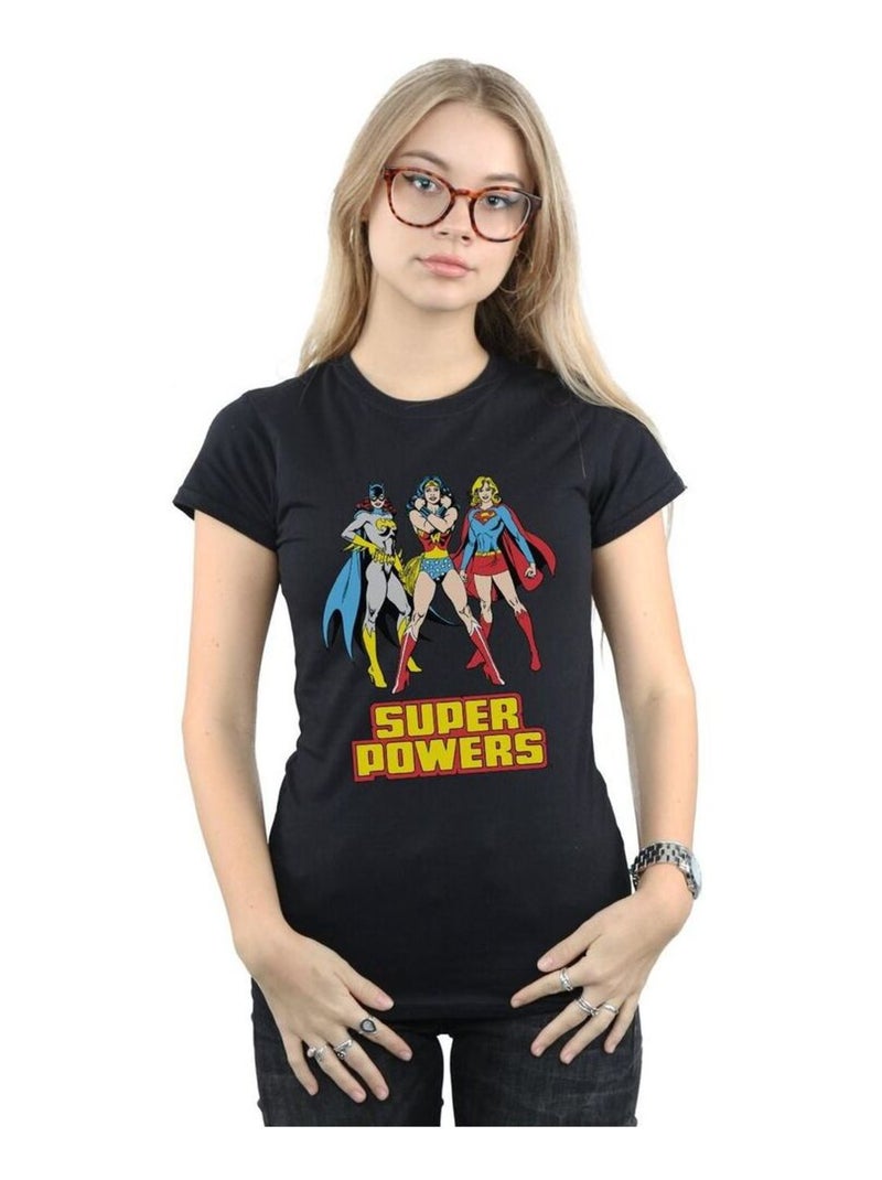 DC Comics - T-shirt SUPER POWER Noir - Kiabi
