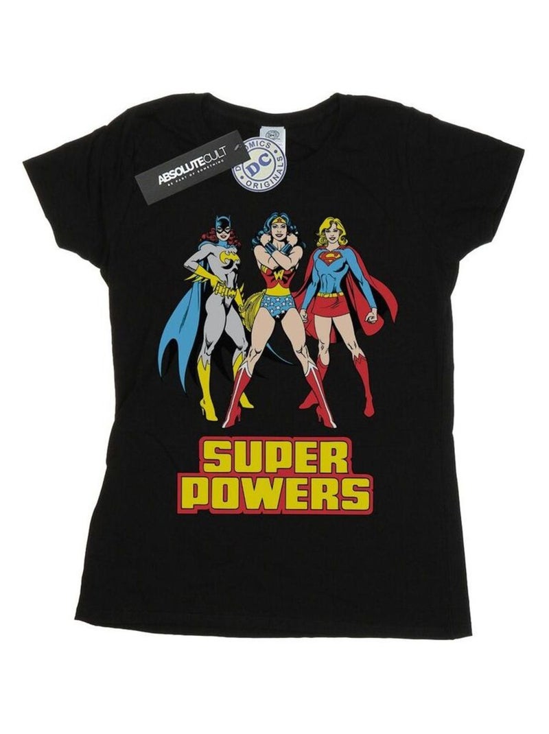 DC Comics - T-shirt SUPER POWER Noir - Kiabi