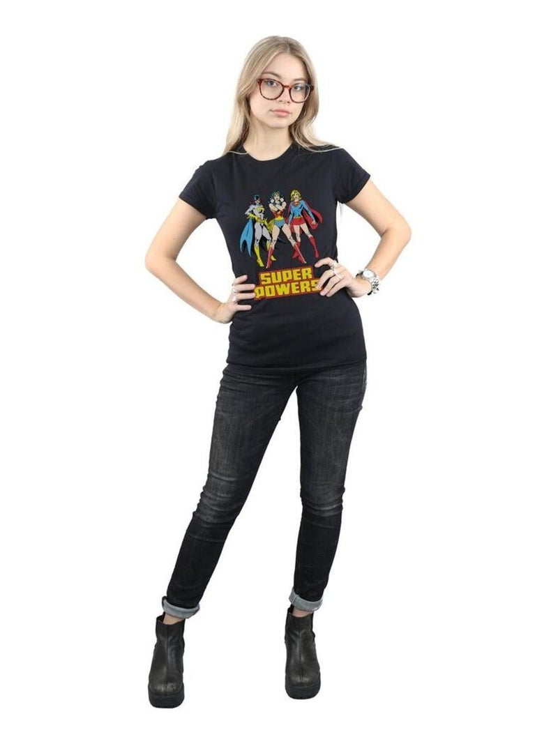 DC Comics - T-shirt SUPER POWER Noir - Kiabi