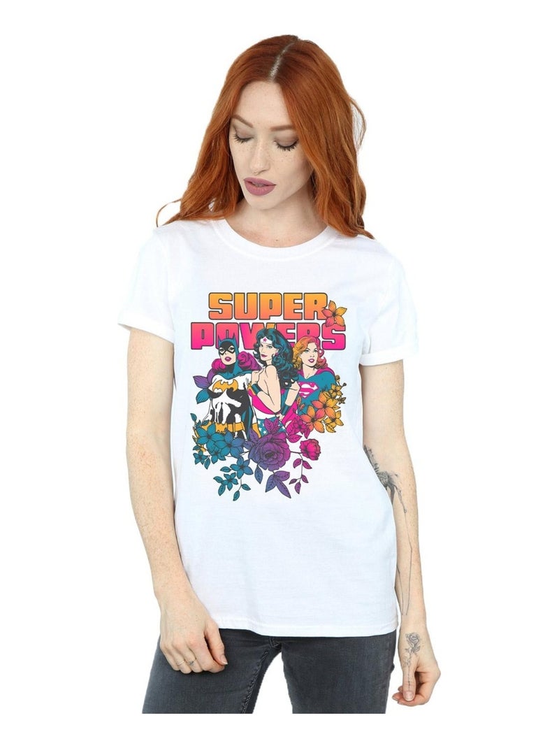 DC Comics - T-shirt SUPER POWERS Blanc - Kiabi