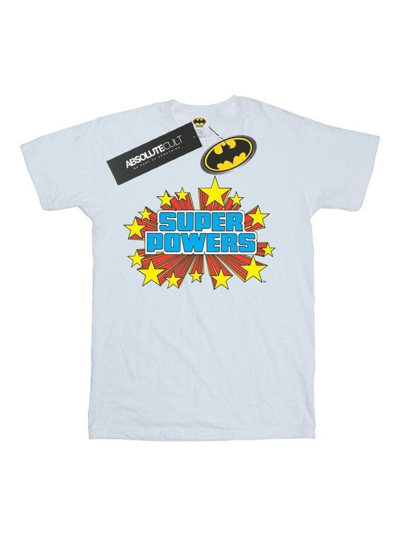 DC Comics - T-shirt SUPER POWERS Blanc - Kiabi
