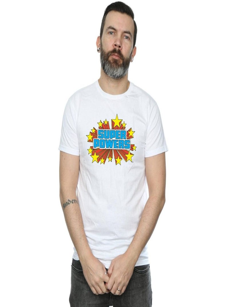 DC Comics - T-shirt SUPER POWERS Blanc - Kiabi