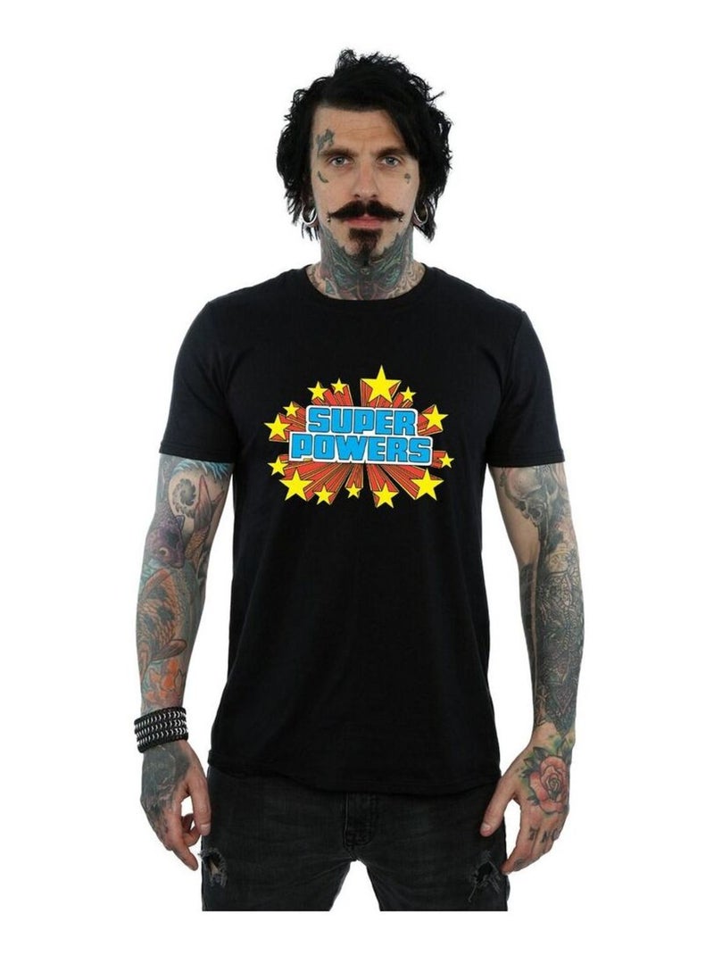 DC Comics - T-shirt SUPER POWERS Noir - Kiabi