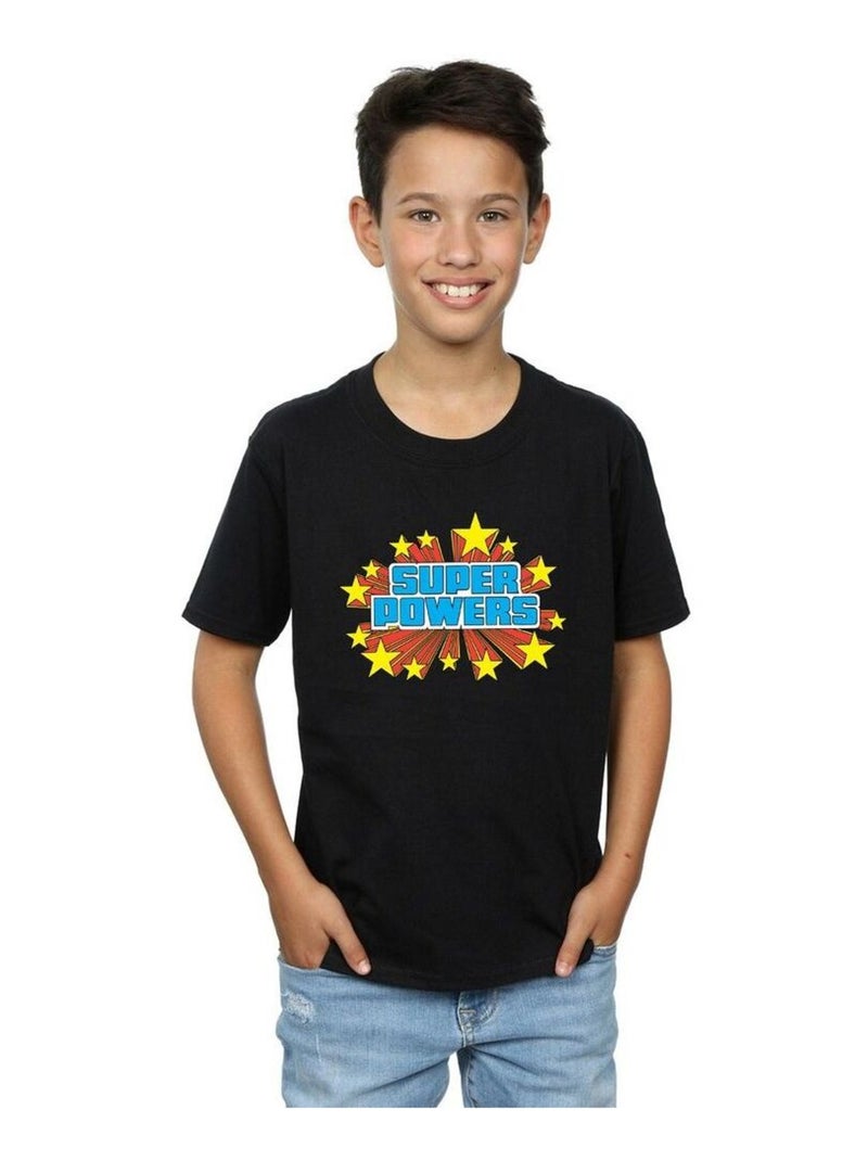 DC Comics - T-shirt SUPER POWERS Noir - Kiabi