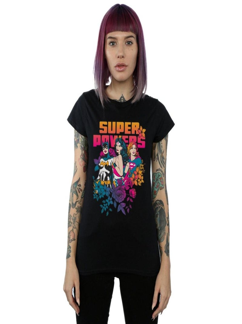 DC Comics - T-shirt SUPER POWERS Noir - Kiabi