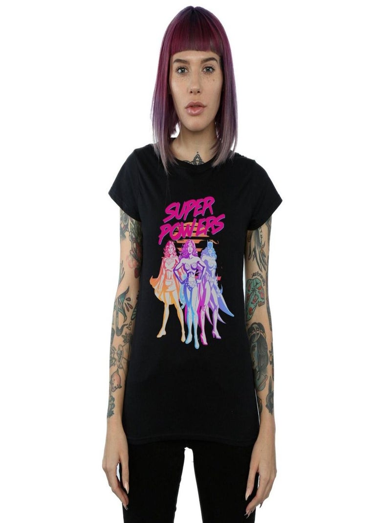 DC Comics - T-shirt SUPER POWERS Noir - Kiabi