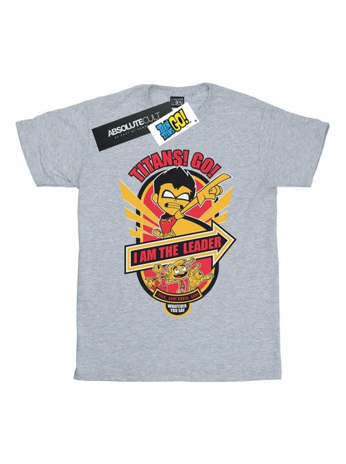 DC Comics - T-shirt TEEN TITANS GO AM THE LEADER - Kiabi
