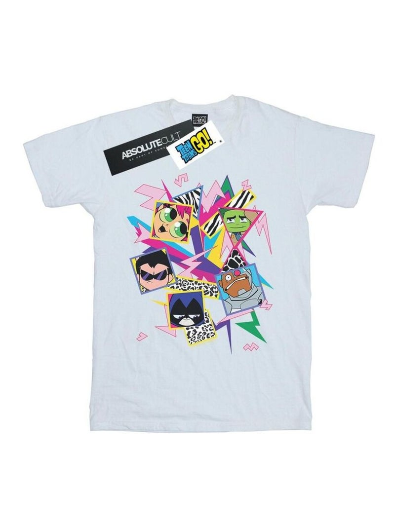 DC Comics - T-shirt Teen Titans Go! Blanc - Kiabi