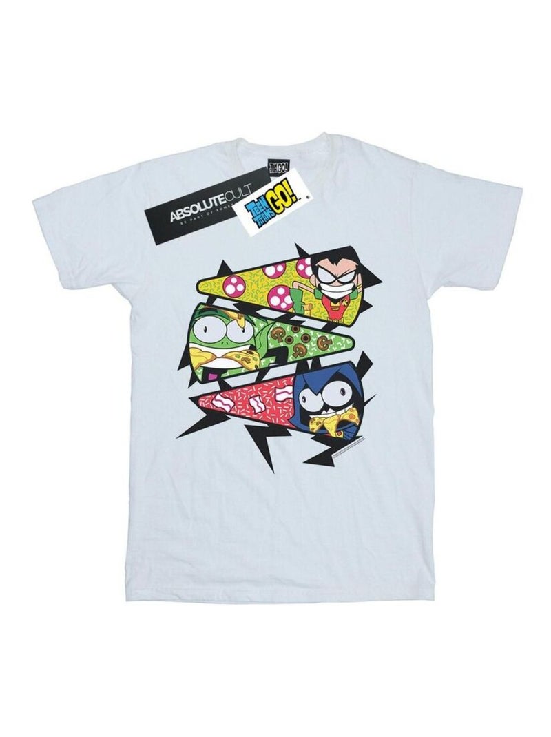 DC Comics - T-shirt TEEN TITANS GO Blanc - Kiabi