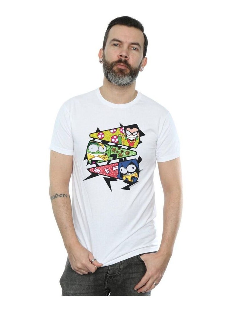 DC Comics - T-shirt TEEN TITANS GO Blanc - Kiabi
