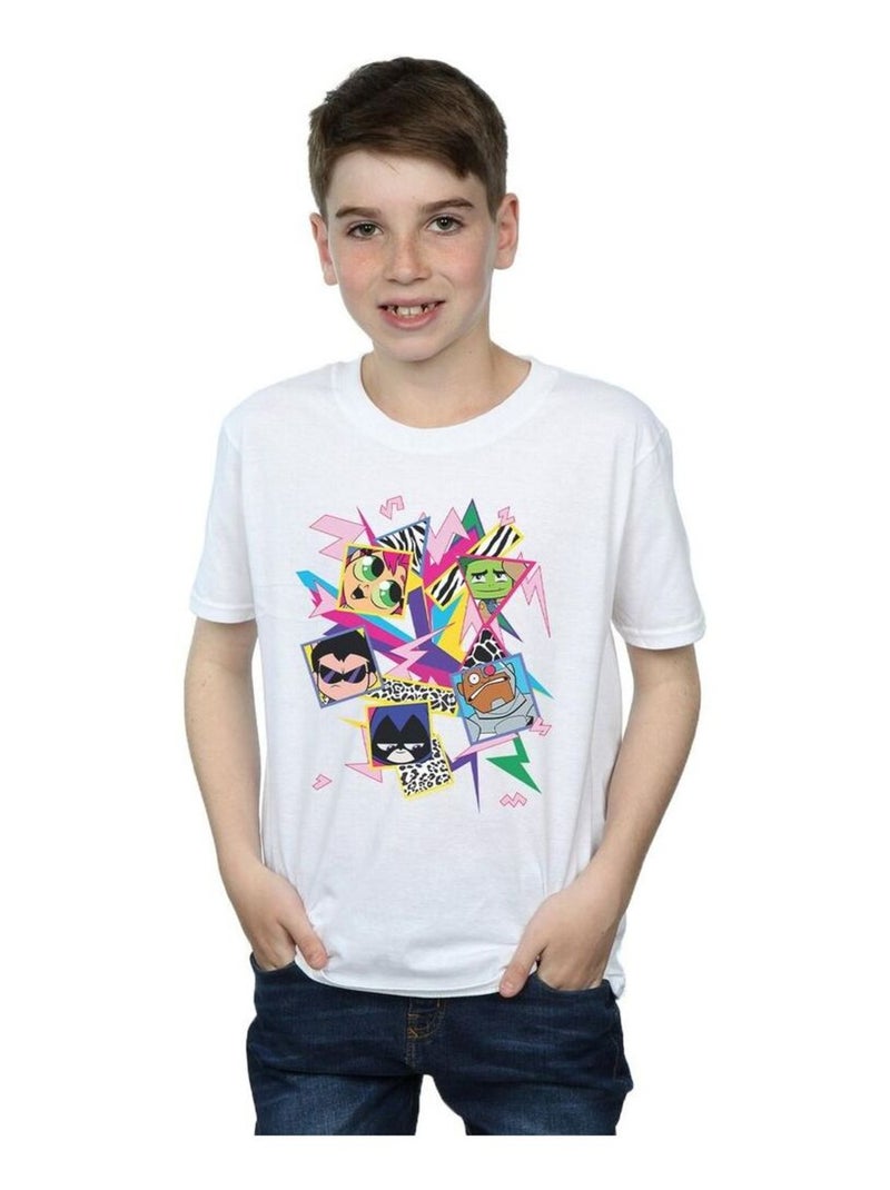 DC Comics - T-shirt TEEN TITANS GO Blanc - Kiabi