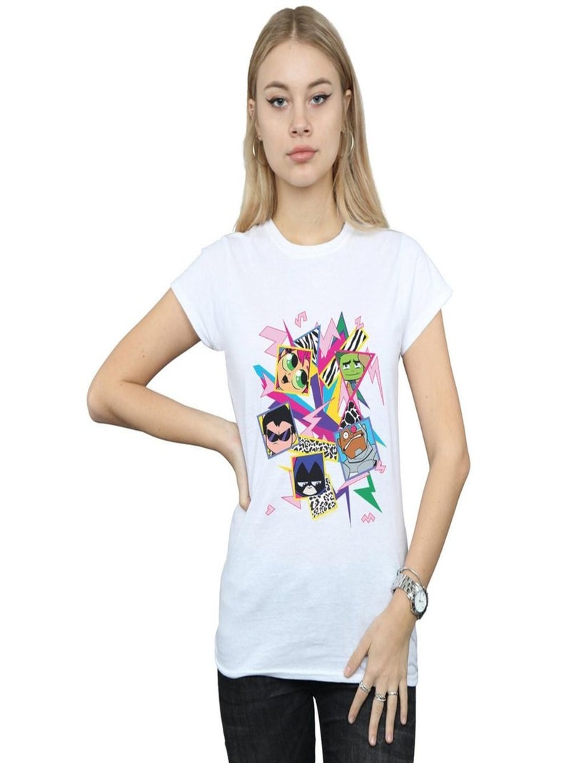DC Comics - T-shirt TEEN TITANS GO Blanc - Kiabi