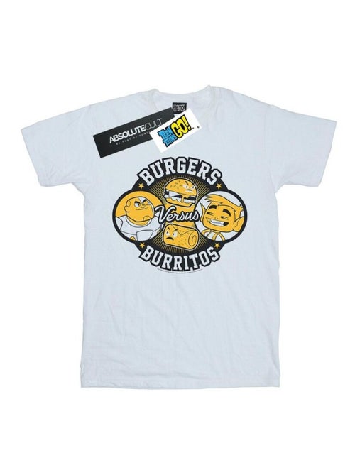 DC Comics - T-shirt TEEN TITANS GO BURGERS VS BURRITOS - Kiabi