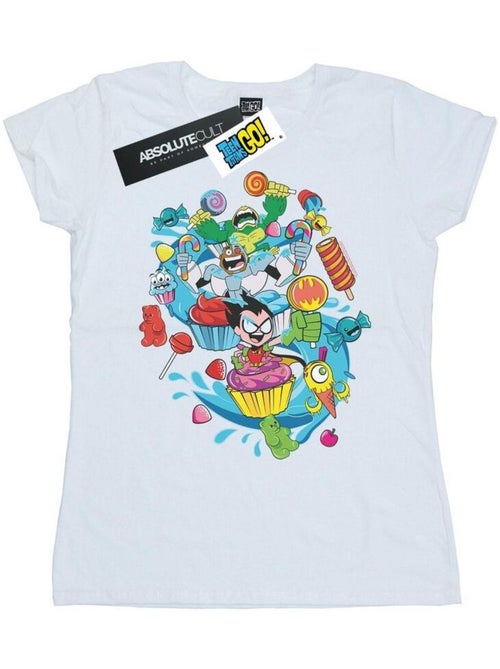 DC Comics - T-shirt TEEN TITANS GO CANDY MANIA - Kiabi
