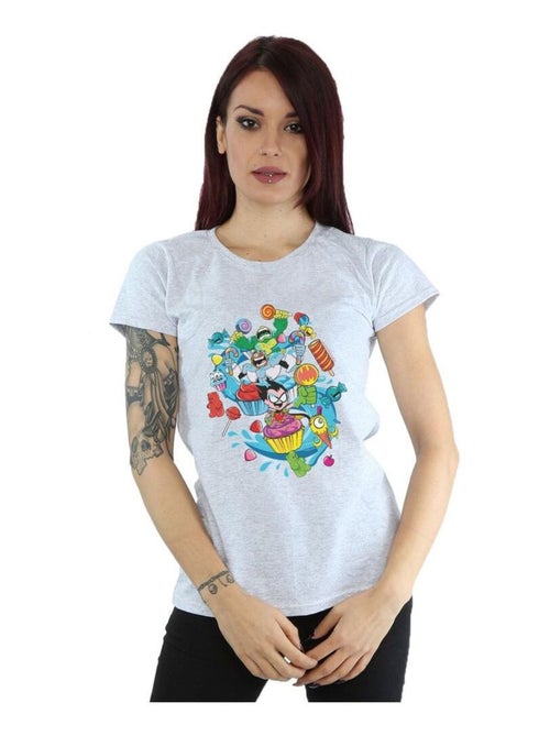 DC Comics - T-shirt TEEN TITANS GO CANDY MANIA - Kiabi