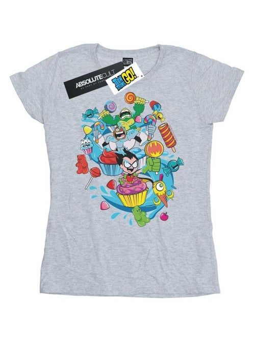 DC Comics - T-shirt TEEN TITANS GO CANDY MANIA - Kiabi