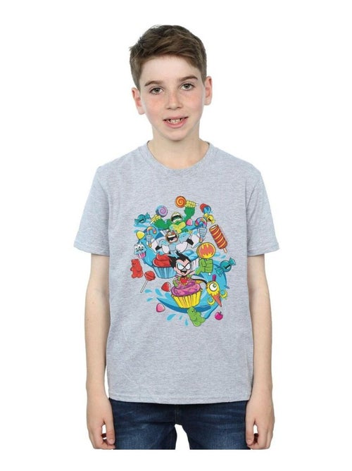 DC Comics - T-shirt TEEN TITANS GO CANDY MANIA - Kiabi