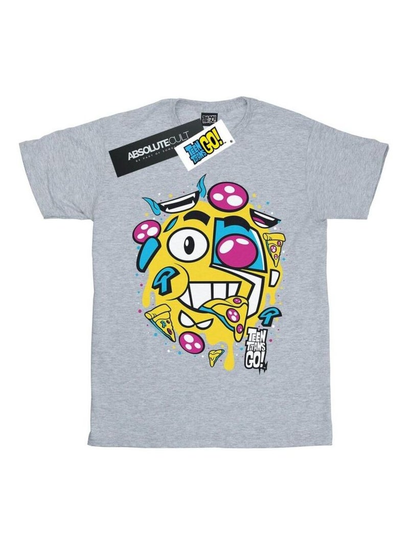 DC Comics - T-shirt TEEN TITANS GO Gris chiné - Kiabi