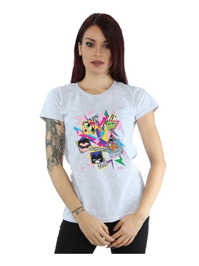DC Comics - T-shirt TEEN TITANS GO Gris chiné - Kiabi