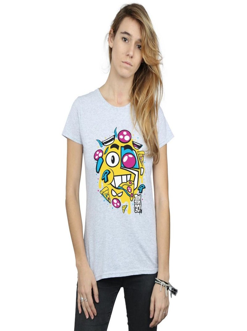 DC Comics - T-shirt TEEN TITANS GO Gris chiné - Kiabi