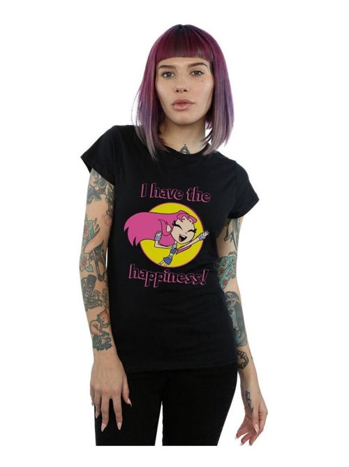 DC Comics - T-shirt TEEN TITANS GO HAVE THE HAPPINESS - Kiabi