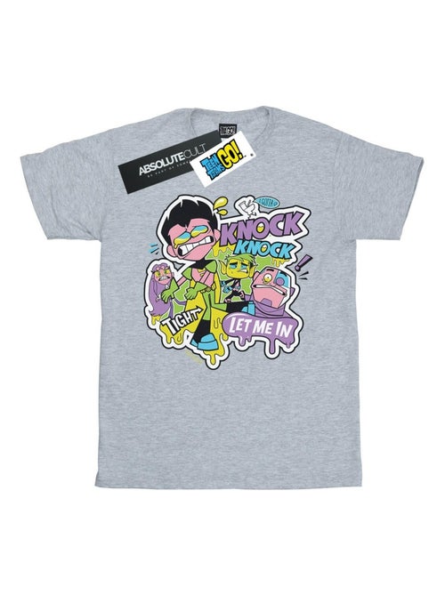 DC Comics - T-shirt TEEN TITANS GO KNOCK KNOCK - Kiabi